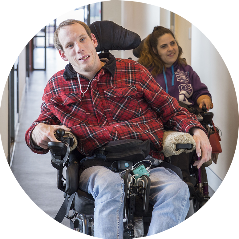 Young Man in wheelchair